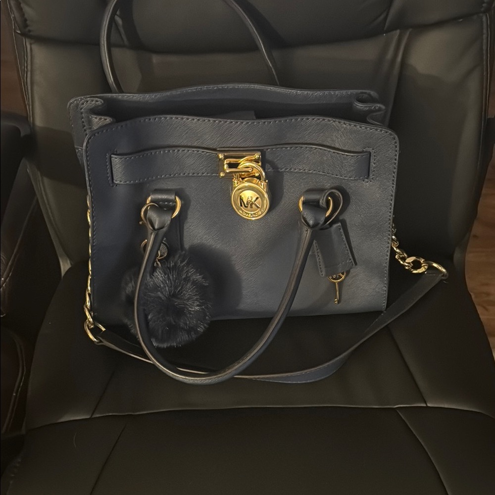Michael Kors Navy Blue Handbag